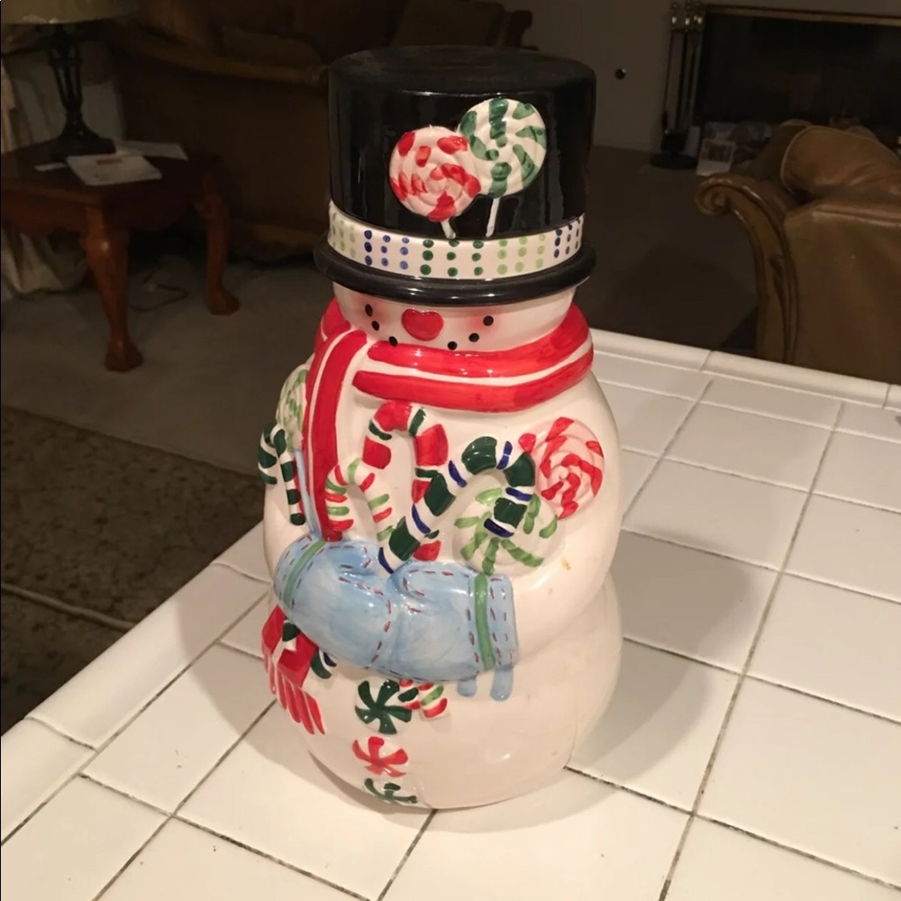 Snowman Cookie Jar (Authentic)